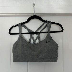 Nike Women's Gray Strappy Sports Bra